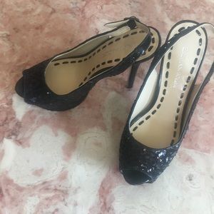 Enzo Angiolini Peep toe Slingback Pumps